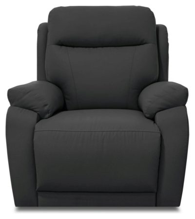 Collection Ricardo Leather Recliner Chair - Black.